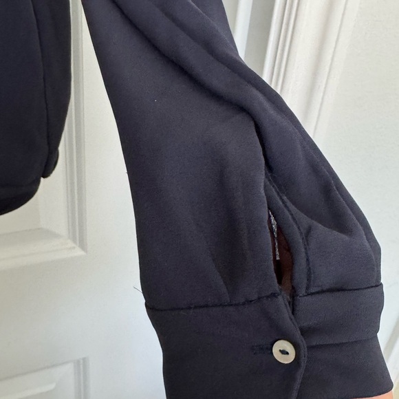 H&M Navy Wrap Blouse - Picture 4 of 4